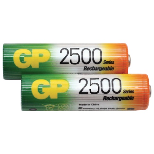Батарейки аккумуляторные GP (АА) Ni-Mh 2500 mAh 2 шт 50AAHC2DECRC2 (454109) фото 3